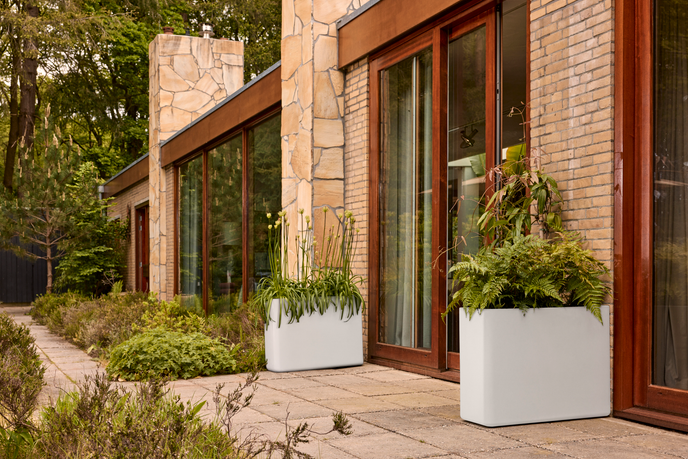 june brick divider 80cm bianco lino